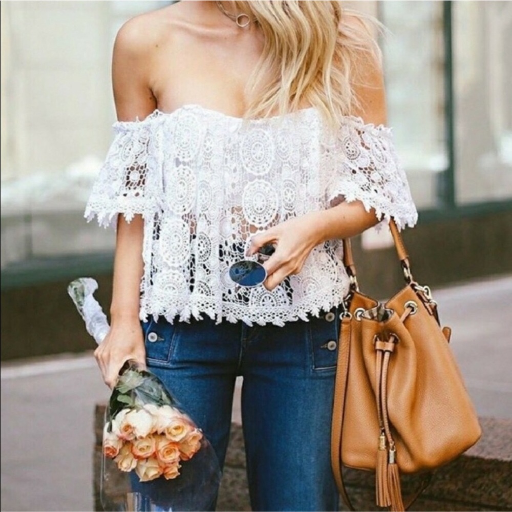 Tularosa White Amelia Top